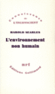Couverture L'environnement non humain (Harold Searles)