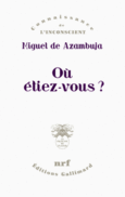 Couverture Où étiez-vous? ()