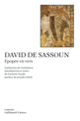 Couverture David de Sassoun ( Anonymes)