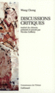 Couverture Discussions critiques ( Wang Chong)