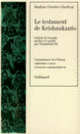 Couverture Le Testament de Krishnokanto (Bankim Chandra Chatterji)