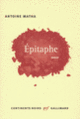 Couverture Épitaphe (Antoine Matha)