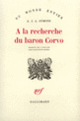 Couverture À la recherche du baron Corvo (Alphonse James Albert Symons)