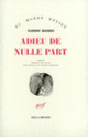 Couverture Adieu de nulle part (Vladimir Maximov)
