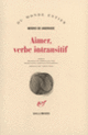 Couverture Aimer, verbe intransitif (Mário de Andrade)