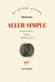 Couverture Aller simple (Erri De Luca)