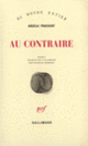 Couverture Au Contraire (Angela Praesent)