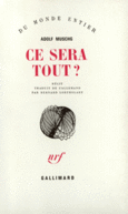 Couverture Ce sera tout? ()