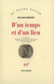 Couverture D'un temps et d'un lieu (William Humphrey)