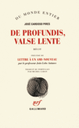 Couverture De profundis, Valse lente (,José Cardoso Pires)