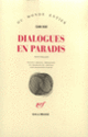 Couverture Dialogues en paradis ( Can Xue)