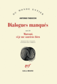Couverture Dialogues manqués/Marconi, si je me souviens bien ()