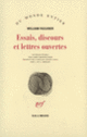 Couverture Essais, discours et lettres ouvertes (William Faulkner)