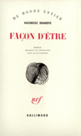 Couverture Façon d'être ()