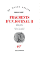 Couverture Fragments d'un Journal (Mircea Eliade)