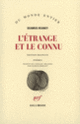 Couverture L'étrange et le connu (Seamus Heaney)