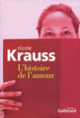 Couverture L'histoire de l'amour (Nicole Krauss)