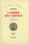 Couverture L'ordre des choses ()