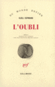 Couverture L'Oubli (Kjell Espmark)