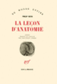 Couverture La leçon d'anatomie (Philip Roth)