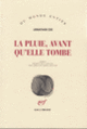 Couverture La pluie, avant qu'elle tombe (Jonathan Coe)