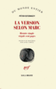 Couverture La Version selon Marc (Péter Esterházy)