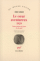 Couverture Le cœur aventureux (1929) (Ernst Jünger)