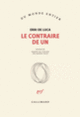 Couverture Le contraire de un (Erri De Luca)