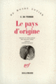 Couverture Le Pays d'origine (Charles-Edgar Du Perron)