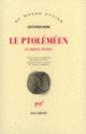 Couverture Le Ptoléméen et autres textes (Gottfried Benn)