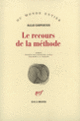 Couverture Le recours de la méthode (Alejo Carpentier)