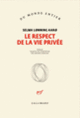 Couverture Le respect de la vie privée (Selma Lønning Aarø)
