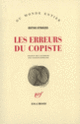 Couverture Les erreurs du copiste (Botho Strauss)