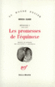 Couverture Les promesses de l'équinoxe (Mircea Eliade)