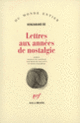 Couverture Lettres aux années de nostalgie (Kenzaburo Ôé)
