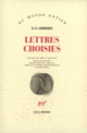 Couverture Lettres choisies (D.H. Lawrence)