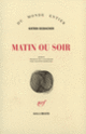 Couverture Matin ou soir (Katrin Seebacher)