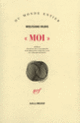 Couverture «Moi» (Wolfgang Hilbig)