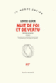 Couverture Nuit de foi et de vertu (Louise Glück)