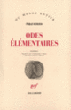 Couverture Odes élémentaires (Pablo Neruda)