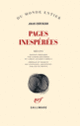 Couverture Pages inespérées (Julio Cortázar)