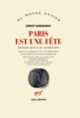 Couverture Paris est une fête (Ernest Hemingway)