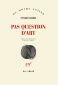 Couverture Pas question d'art ()