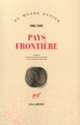 Couverture Pays frontière (Emil Tode)