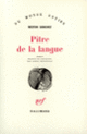 Couverture Pitre de la langue (Néstor Sanchez)