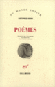 Couverture Poèmes (Gottfried Benn)
