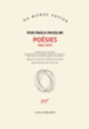 Couverture Poésies (Pier Paolo Pasolini)