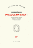 Couverture Presque un chant ()