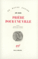 Couverture Prière pour une ville (Jirí Grusa)