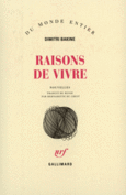 Couverture Raisons de vivre ()